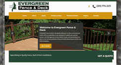 Desktop Screenshot of evergreenfence-deck.com