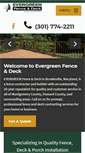 Mobile Screenshot of evergreenfence-deck.com